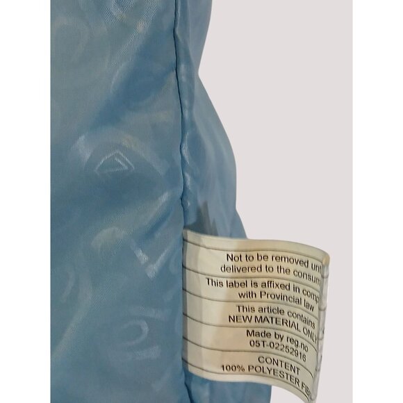 Noble Outfitters Calgary Teal Chevron Quilted Puffer Vest Size M High Collar Log - Picture 9 of 10